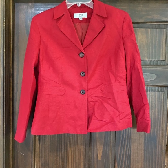 Women’s Red Blazer Jacket, Brand Kim Rogers, Size 12, used $5.00 - Picture 1 of 2